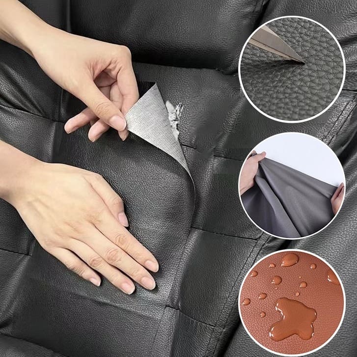 Reparador de Cuero Autoadhesivo (140x50 cm) + Pegante Adicional ¡DE REGALO!